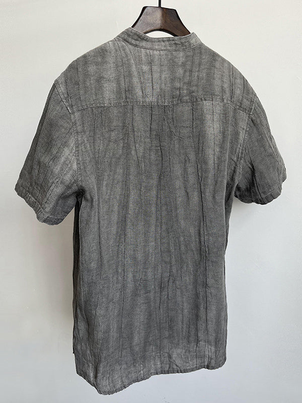Men's Essential Sleeve Shirt 100% Linen