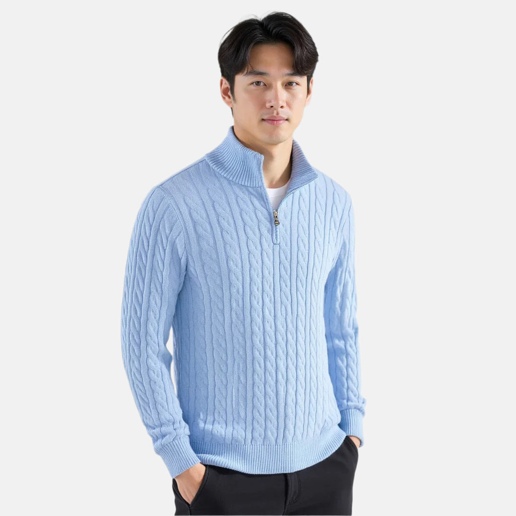 Essential Zipped Cable Sweater