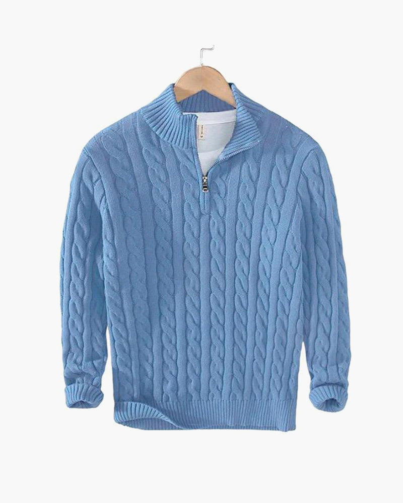 Essential Zipped Cable Sweater