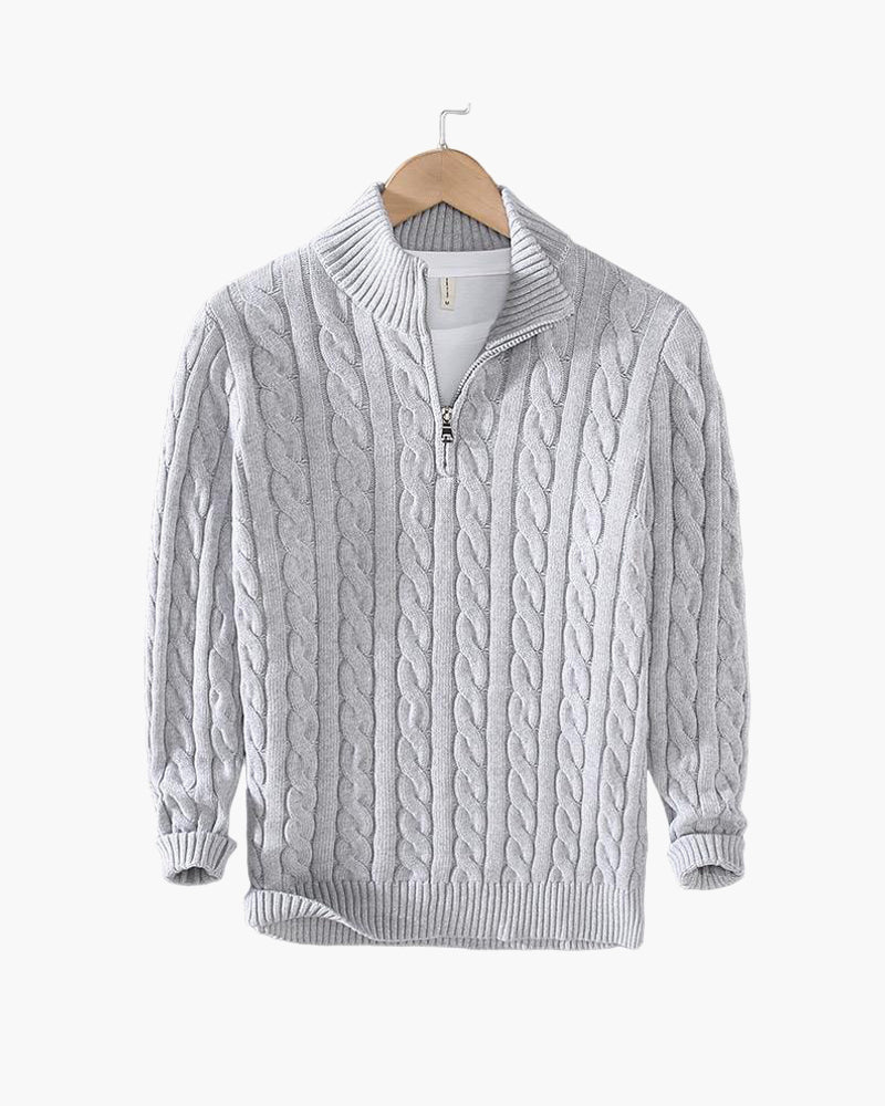 Essential Zipped Cable Sweater