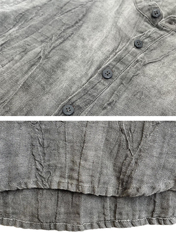 Men's Essential Sleeve Shirt  100% Linen